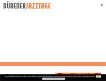 Tablet Screenshot of duerener-jazzclub.de